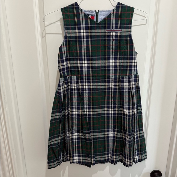 Tommy Hilfiger Blue and White Pleated Sundress - Picture 1 of 3